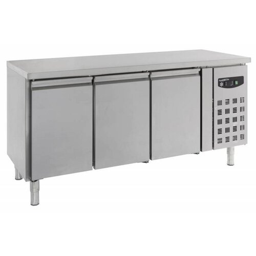 Combisteel Comptoir Réfrigéré Inox | 3 Portes | 1800x600x860(h)mm Combisteel Comptoir Réfrigéré Inox | 3 Portes | 1800x600x860(h)mm