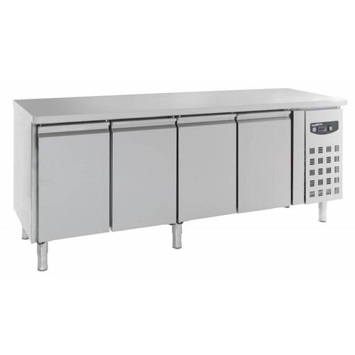 Combisteel Comptoir Réfrigéré Inox | 4 Portes | 2230x600x860(h)mm