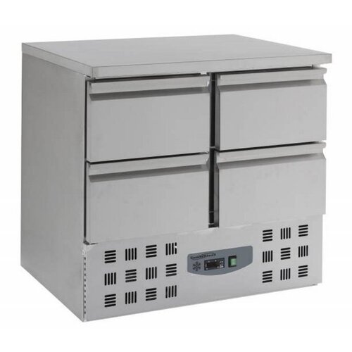 Combisteel Comptoir Réfrigéré Inox | 4 Tiroirs | 900x700x870(h)mm
