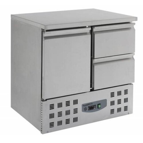 Combisteel Comptoir Réfrigéré Inox | 1 Porte 2 Tiroirs | 900x700x870(h)mm Combisteel Comptoir Réfrigéré Inox | 1 Porte 2 Tiroirs | 900x700x870(h)mm