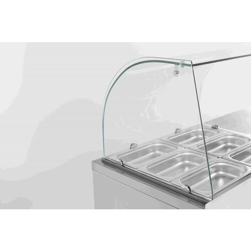 Combisteel Comptoir Réfrigéré Inox | 2 Portes | GN1/1 | 1360x700x1365(h)mm