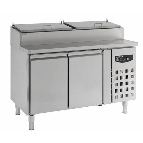 Combisteel Saladette Inox | 2 Portes | 1360x700x1085(h)mm