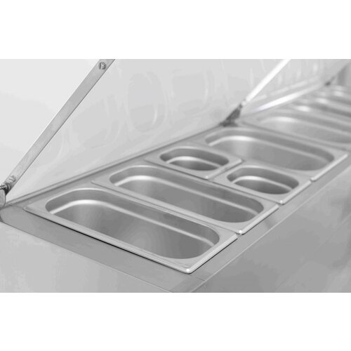 Combisteel Saladette Inox | 3 Portes | 8x GN1/3 | 1795x700x1085(h)mm