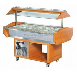 Combisteel Chariot Buffet Froid | 220W | 4/1GN | 1505x900x870/1320(h)mm