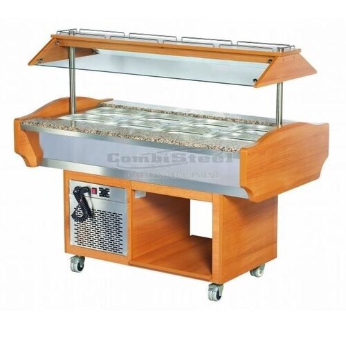 Combisteel Chariot Buffet Froid | 220W | 4/1GN | 1505x900x870/1320(h)mm