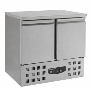 Combisteel Comptoir Congelé Inox | 2 Portes | Moteur Dessous | 950x700x855(h)mm