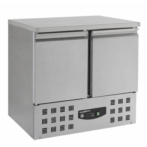 Combisteel Comptoir Congelé Inox | 2 Portes | Moteur Dessous | 950x700x855(h)mm