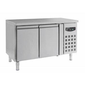 Combisteel Comptoir Congelé Inox | 2 Portes | 272 Litres |1360x700x860(h)mm