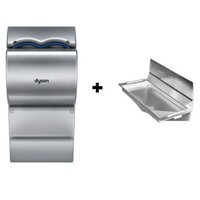 Set Dyson Airblade AB14 Gris + Bac d'égouttage Gris | Protection Murale Inclus