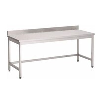 Table de Travail Inox + Rebord | USAGE INTENSIF | 700(p)x850(h)mm | 8 Largeurs Différentes