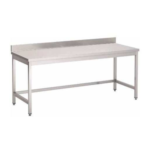 Gastro M Table de Travail Inox + Rebord | USAGE INTENSIF | 700(p)x850(h)mm | 8 Largeurs Différentes