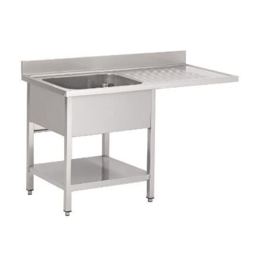 Gastro M Table de Prélavage Inox | Passage Lave-Vaisselle | USAGE INTENSIF | 1200x700x850(h)mm