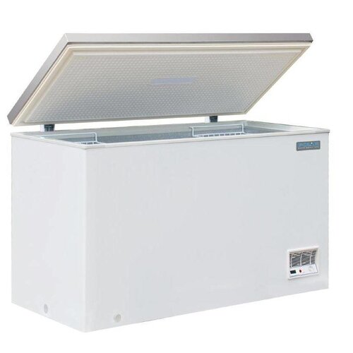 Polar Congélateur Coffre avec Couvercle Inox | 385 Litres | 688x1395x845(h)mm