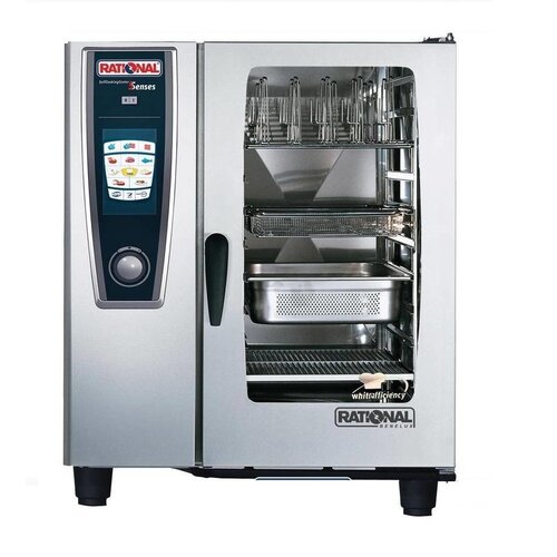 Rational Rational Four Mixte SCC 101G Gaz | Self Cooking Center 101 | 10 x 1/1 GN | Capacité 80-150 Couverts