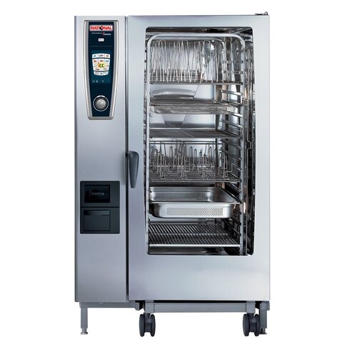 Rational Rational Four Mixte à Vapeur SCC 202G Gaz | Self Cooking Center 202 | 20 x 2/1 GN | 300-500 Couverts