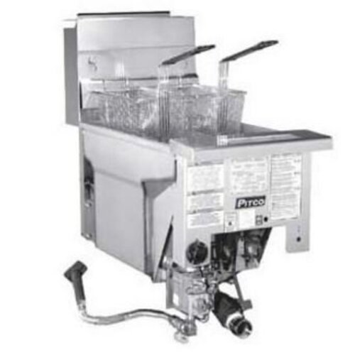 PITCO Drop-in Friteuse Gaz MILIVOLT | Pitco Solstice SG14DI | 32kW | Huile 23Kg | 60Kg/u | 397x817mm