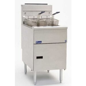 PITCO Friteuse Gaz MILIVOLT | Pitco SG18S | 40kW | Huile 34Kg | 100Kg/u | 498x876x863(h)mm