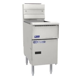 PITCO Friteuse Gaz SOLID STATE | Pitco Solstice Supreme SSH55 | 23kW | Huile 23Kg | 75Kg/u | 397x875x864(h)mm