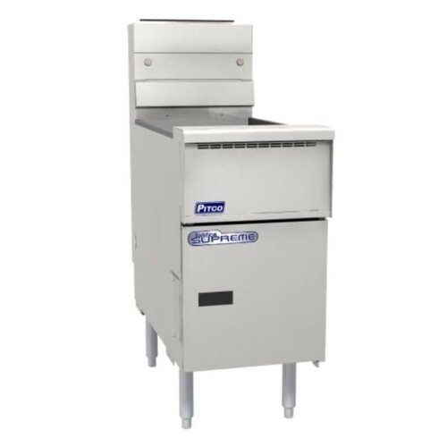 PITCO Friteuse Gaz SOLID STATE | Pitco Solstice Supreme SSH55 | 23kW | Huile 23Kg | 75Kg/u | 397x875x864(h)mm