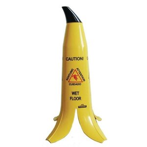 CHRselect Cône sol glissant multilingue | Banana | 60(h)cm