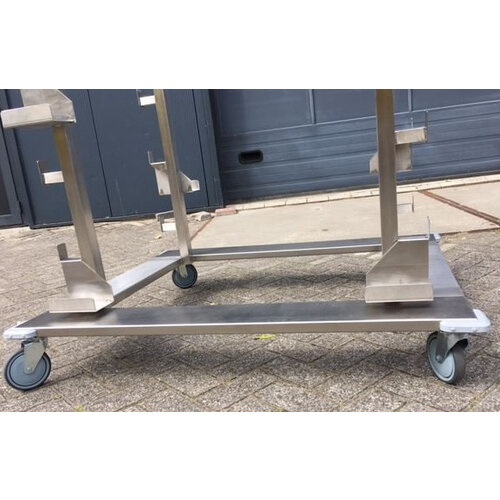 CHRselect Chariot de Transport Piliers | INOX Usage Intensif | Pour 14 Piliers et 14 Cordes