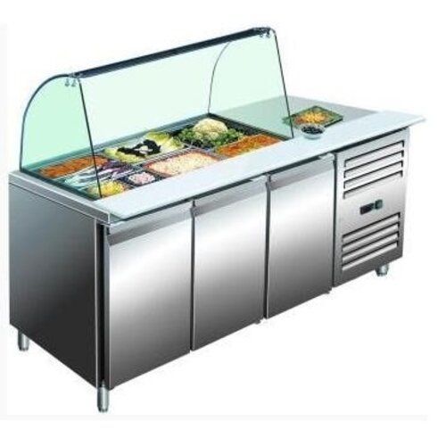Saro Saladette Inox | Modele Vitrine | 1790x700x1360(h)mm