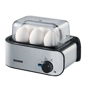 CHRselect Cuiseur à Oeufs | 3 dégrés de Dureté | Pour 6 Oeufs | 200x100x150(h)mm