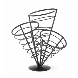 Hendi Support pour 3 Cornets de Frites | 270x270x280(h)mm