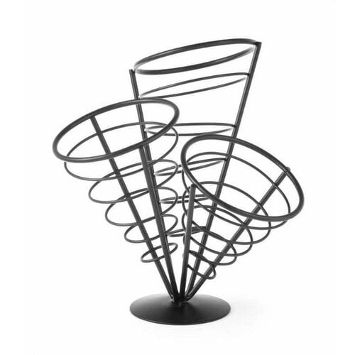 Hendi Support pour 3 Cornets de Frites | 270x270x280(h)mm