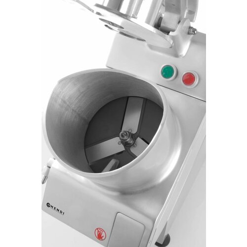 Hendi Coupe-Légumes Usage Intensif | 750W | 5 Lames Inclus (2,3,4,5 en 7mm)