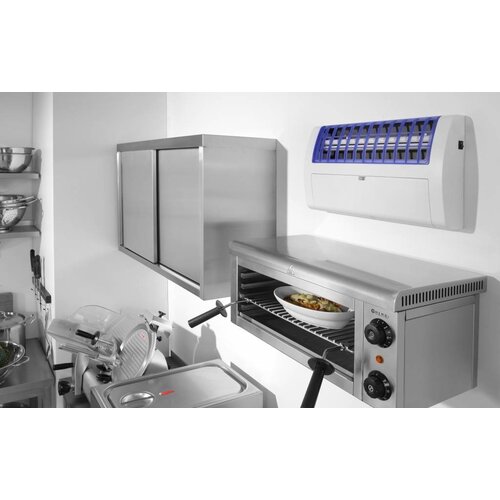 Hendi Destructeur d'Insectes 120m² avec Plaque Collante | 1x 36W Tube UV-A