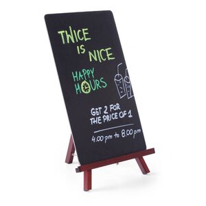 Hendi Tableau Ardoise avec Chevalet | 220x360mm