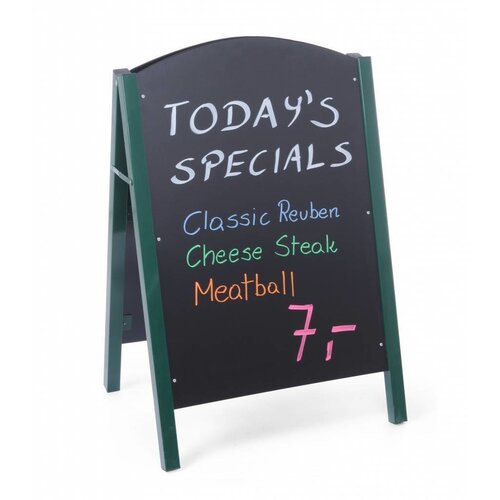 Hendi Tableau Ardoise de Trottoir | Cadre Acier | 700x1100(h)mm