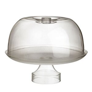 CHRselect Plateau avec Cloche | Plastique Transparent | Ø330x240(h)mm
