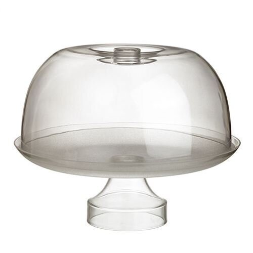 CHRselect Plateau avec Cloche | Plastique Transparent | Ø330x240(h)mm