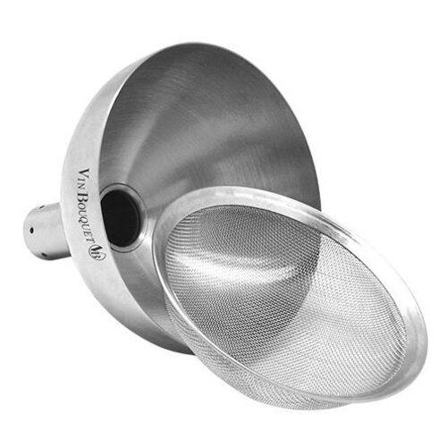 CHRselect Entonnoir Carafe de Vin INOX | Filtre inlcus | Ø90x90mm