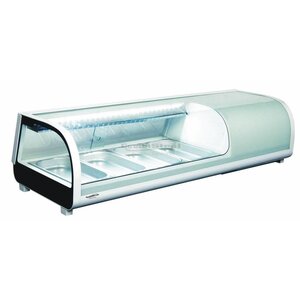 Combisteel Vitrine à Sushi | 4x 1/3GN | 1177x420x265(h)mm