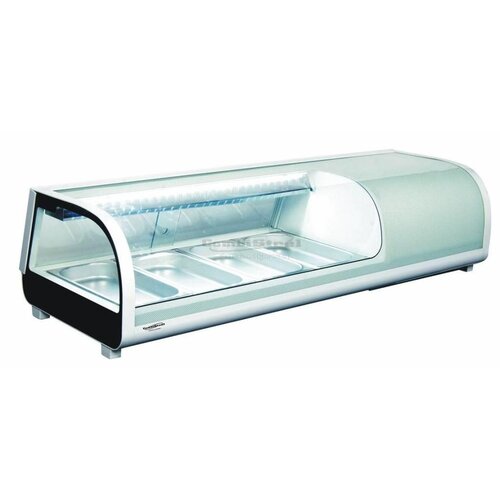 Combisteel Vitrine à Sushi | 4x 1/3GN | 1177x420x265(h)mm