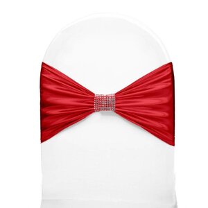 Unicover Bande de Chaise Banquet | Rouge | Taille Unique