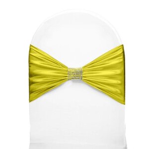 Unicover Bande de Chaise Banquet | Jaune | Taille Unique