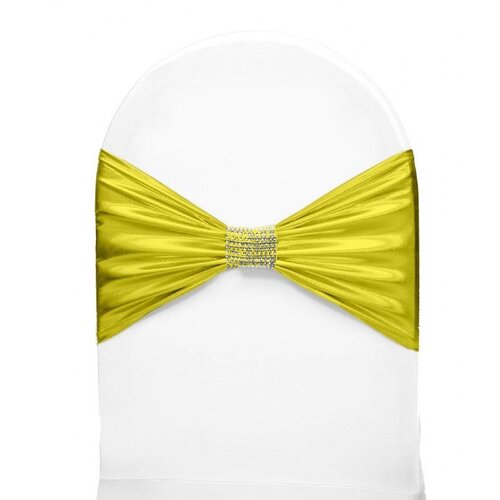 Unicover Bande de Chaise Banquet | Jaune | Taille Unique