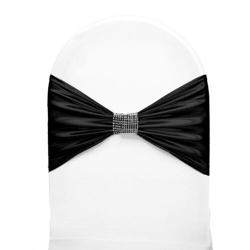 Unicover Bande de Chaise Banquet | Noir | Taille Unique Unicover Bande de Chaise Banquet | Noir | Taille Unique