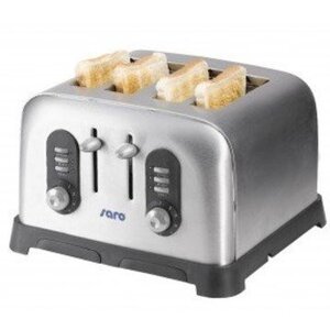 Saro Toaster Américain | 4 Tranches | 1700W | avec Minuteur