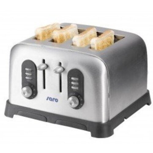Saro Toaster Américain | 4 Tranches | 1700W | avec Minuteur