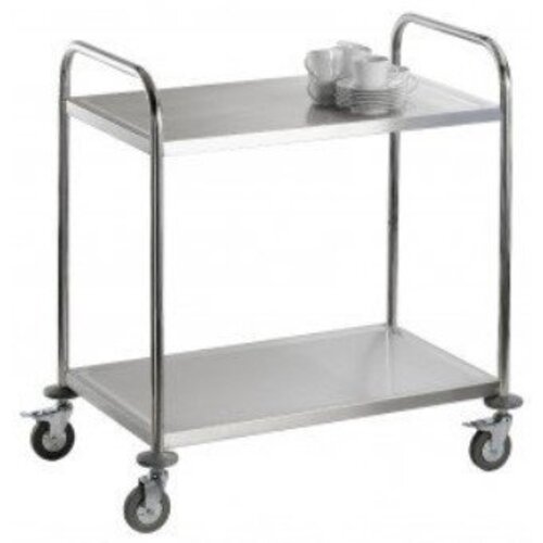Saro Chariot de Service INOX | 2 Niveaux | 50KG