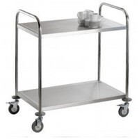 Chariot de Service INOX | 2 Niveaux | 80KG