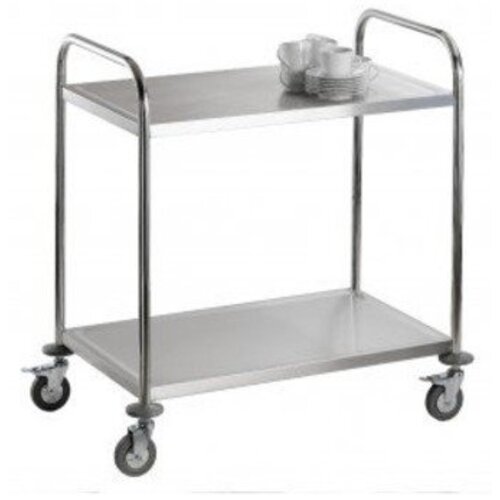 Saro Chariot de Service INOX | 2 Niveaux | 80KG