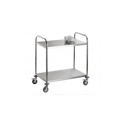 Saro Chariot de Service INOX | 2 Niveaux | 80KG