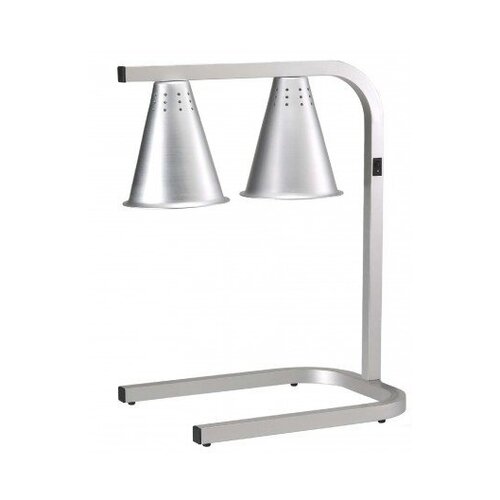 Saro Lampe Chauffante Double | Aluminium | Support GN1/1 | 350x425x595(h)mm