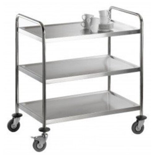 Saro Chariot de Service INOX | 3 Niveaux | 75KG